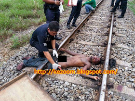 [2 Gambar] Lelaki Maut Di Gilis Komuter