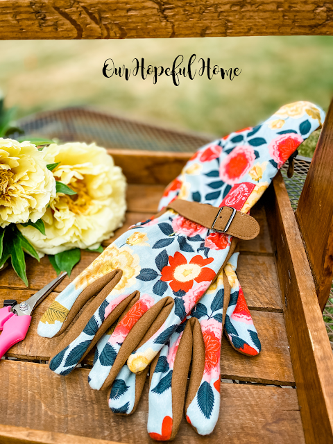 floral arm saver gardening gloves
