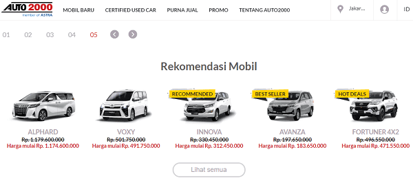 website untuk membeli kendaraan merk toyota terbesar