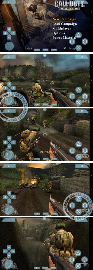 Game Call Of Duty(COD) Iso High COmpress untuk PSP android