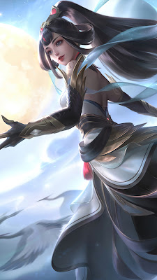 guinevere lady crane epic skin mobile legends wallpaper hd phone