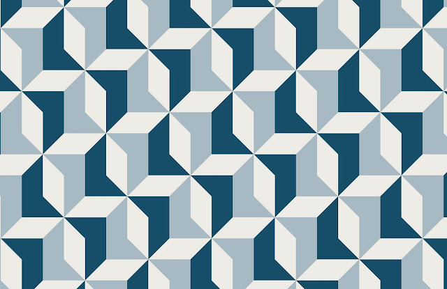 abstract blue triangle geometric background