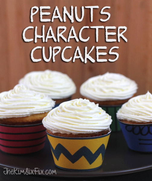 Peanuts chacter cupcakes