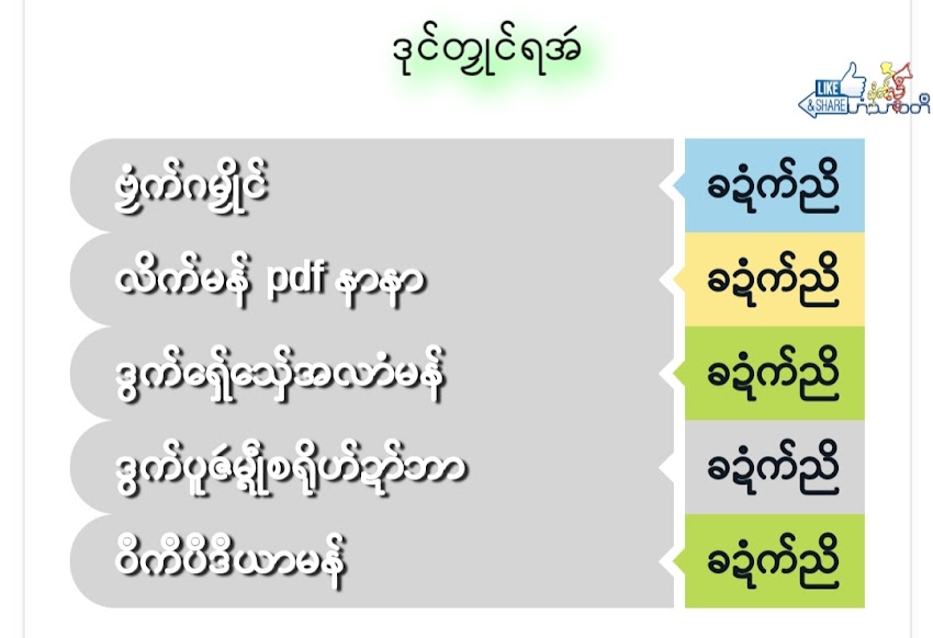 နဲကဲပ္ညုၚ်ဗၠံက် ကေုာံ Link နာနာ