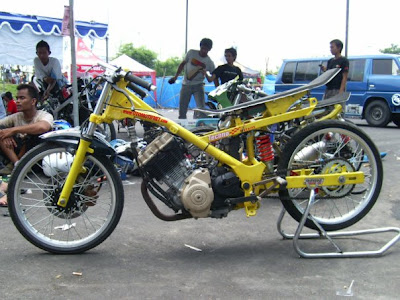 modifikasi motor drag satria fu, foto motor drag satria fu