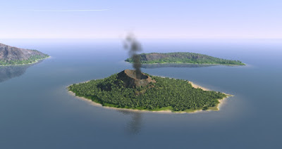 Anak Krakatoa Volcano Island Indonesia