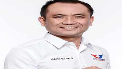 Relawan Leader Dermawan Soli Daeli Launching Posko Partai Perindo,  Sosialisasikan Kartu Asuransi Gratis