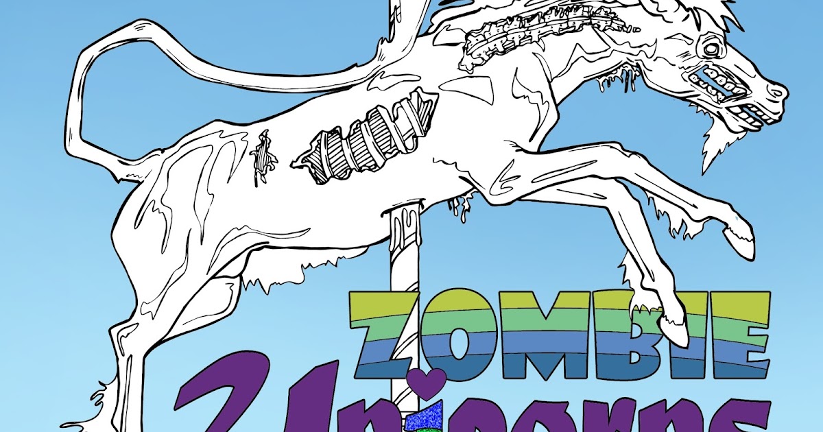 Download Zombie Unicorns Coloring Book