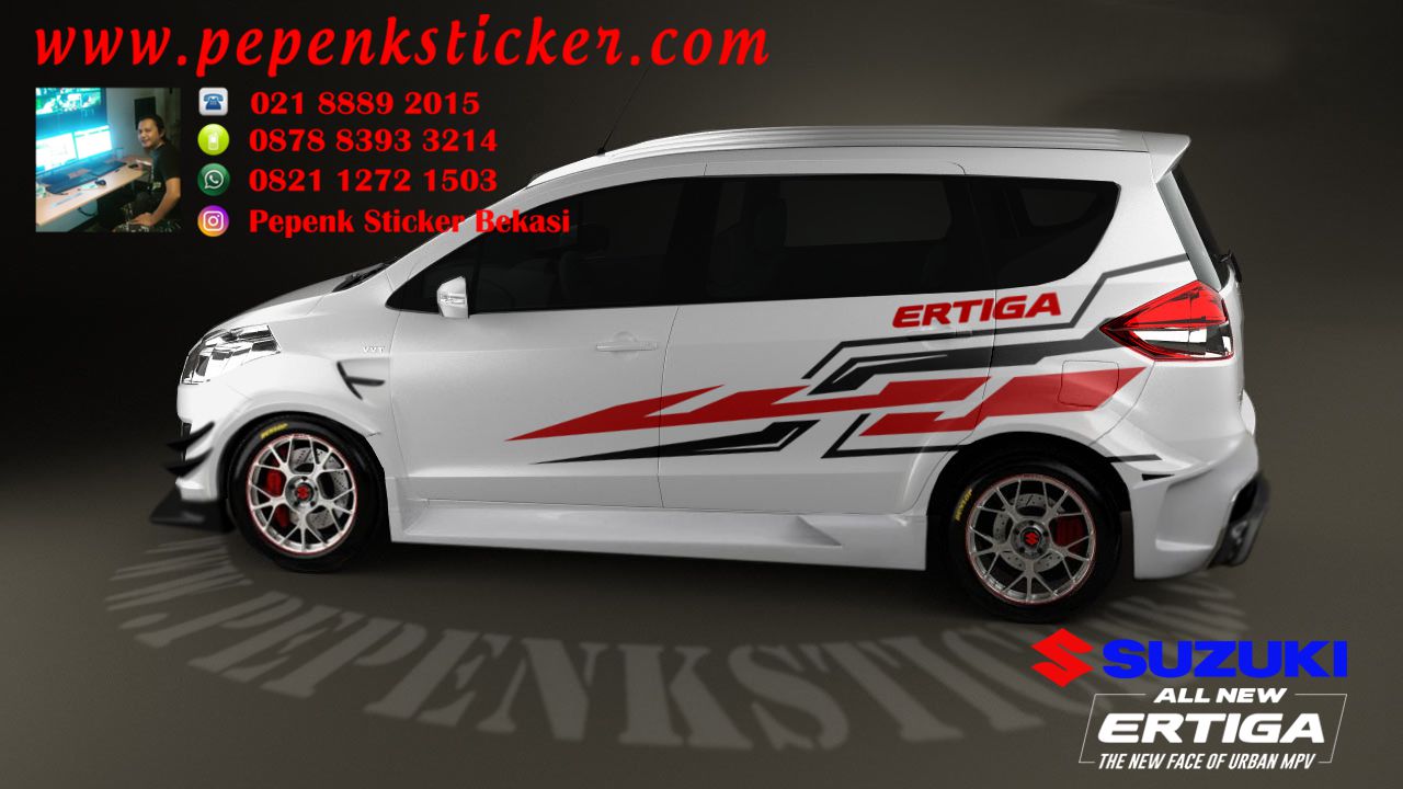 Cutting Sticker Mobil Suzuki Ertiga Pecinta Dunia Otomotif