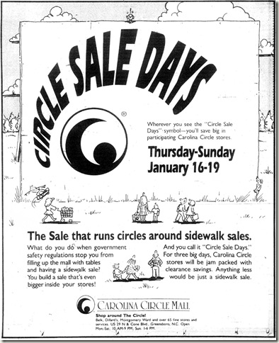 Circle Sale Days January 1992
