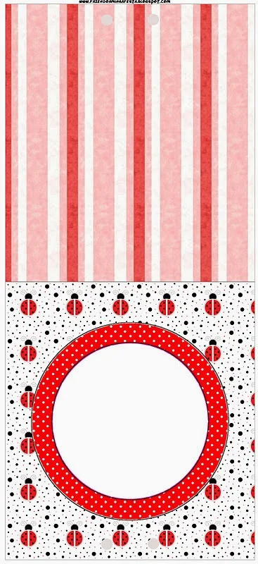 Sweet Ladybugs and Polka Dots Free Printable for Lollipops.