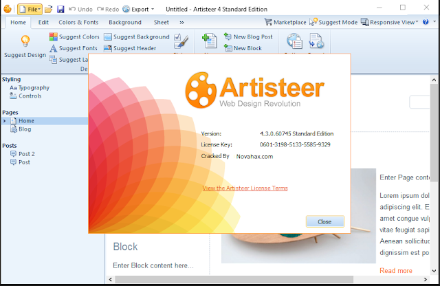 artisteer 4.3 license key only