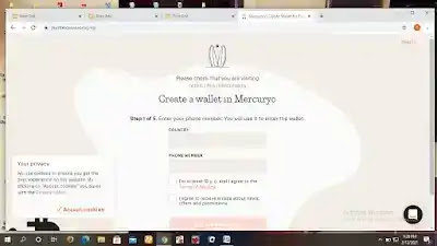 Mercuryo.io step-by-step account sign-up