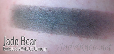 Backstreets Makeup Company Swatch - Jade Bear