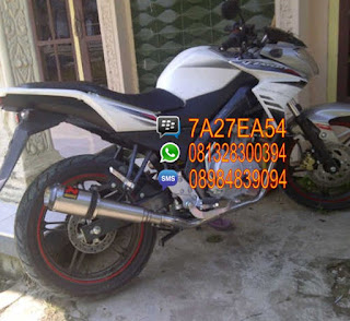 knalpot racing akrapovic vixion r15 r25 pulsar cbr lokal pulsar