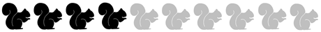 4 squirrels