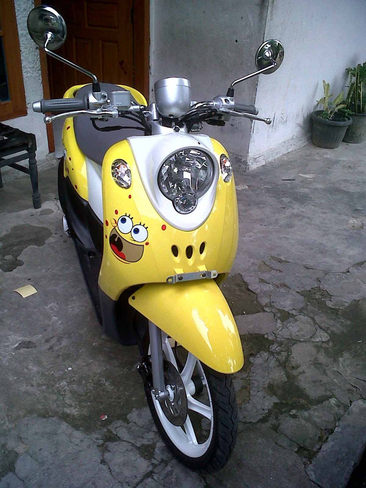 Bintang Sticker Yamaha Mio Fino SpongeBobs Design