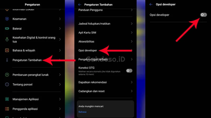 Cara Menonaktifkan Opsi Pengembang di Realme