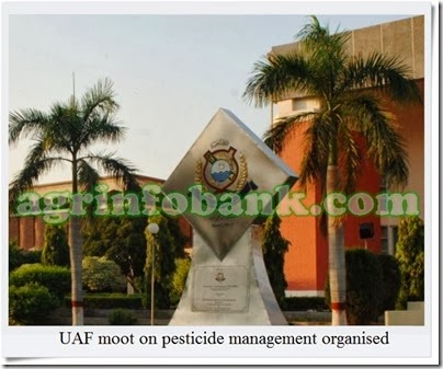 UAF moot on pesticide management organised