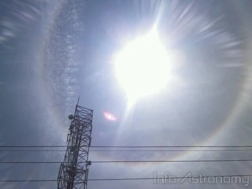 Foto-foto Halo Matahari di Indonesia 21 Agustus 2013