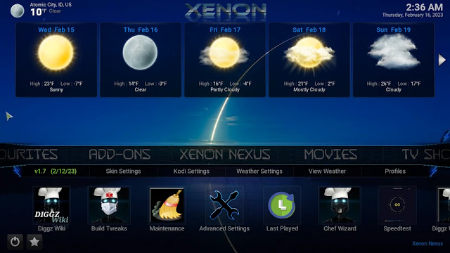 xenon kodi build interface