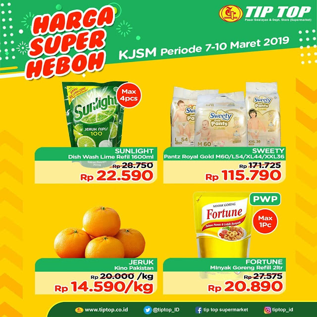 #TipTop - #Promo #Katalog KJSM Harga Super Heboh Periode 07 - 10 Maret 2019