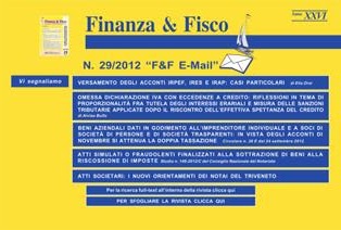 Finanza & Fisco 2012-29 - 18 Agosto 2012 | TRUE PDF | Settimanale | Finanza | Tributi | Professionisti | Normativa
Settimanale tecnico di informazione e documentazione tributaria.