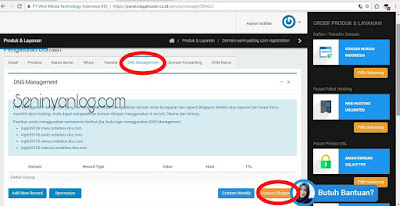 cara mengganti domain blogspot menjadi .com