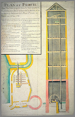 Dispositif d'adduction des eaux de la Moselle à la place Sainte-Croix de Metz