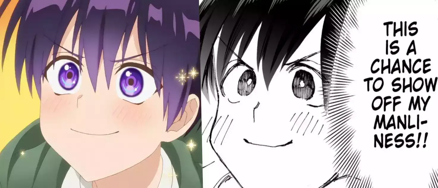 Comparando as Cenas do Anime Kawaii dake ja Nai Shikimori-san com o Mangá