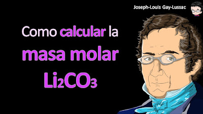 Como calcular la masa molar de Li2CO3 a cuatro cifras significativas