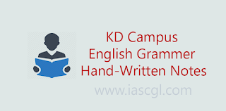 KD Campus English Grammar Notes