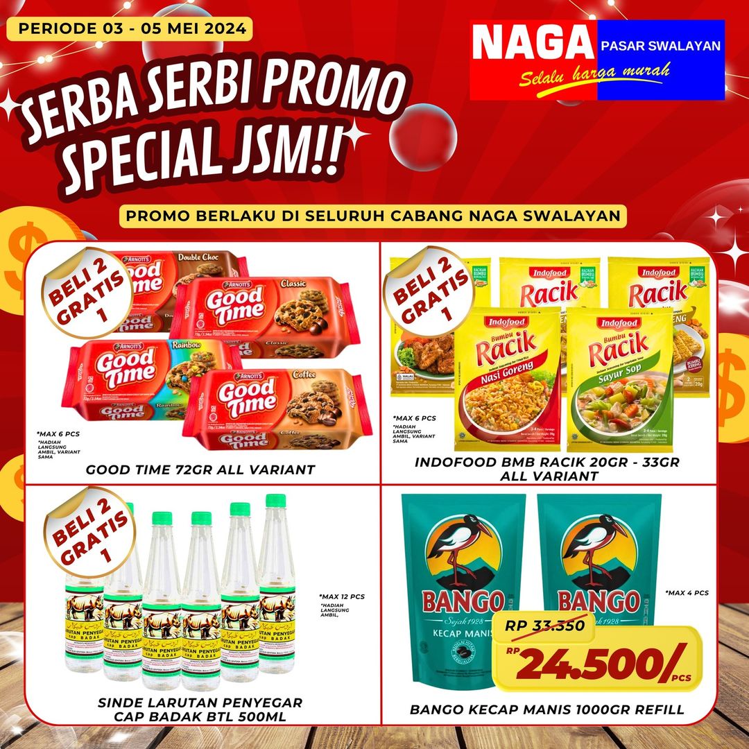 Katalog Promo JSM Naga Swalayan 3 - 5 Mei 2024