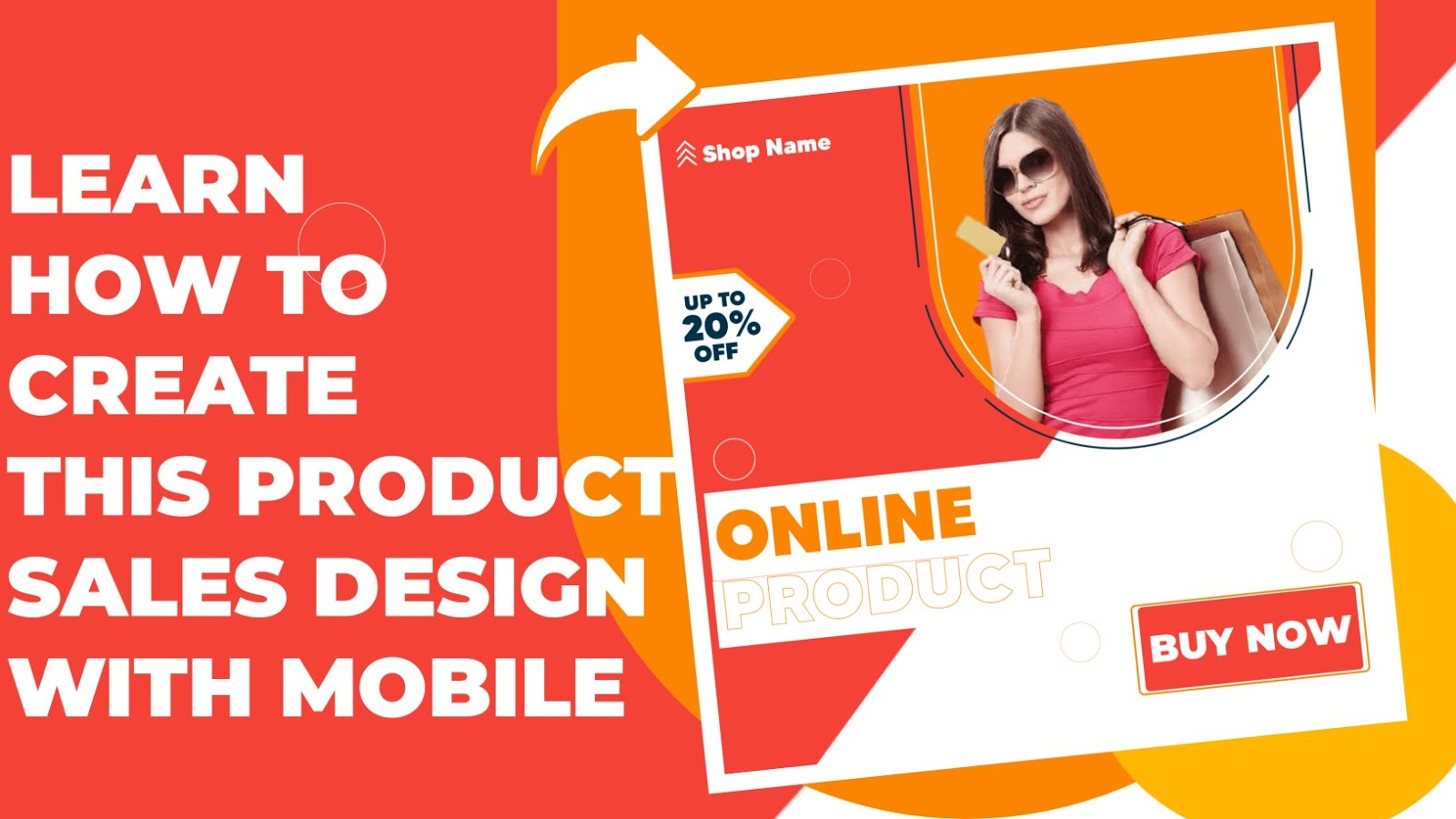 How To Create Graphic Design For Product Poster With Mobile