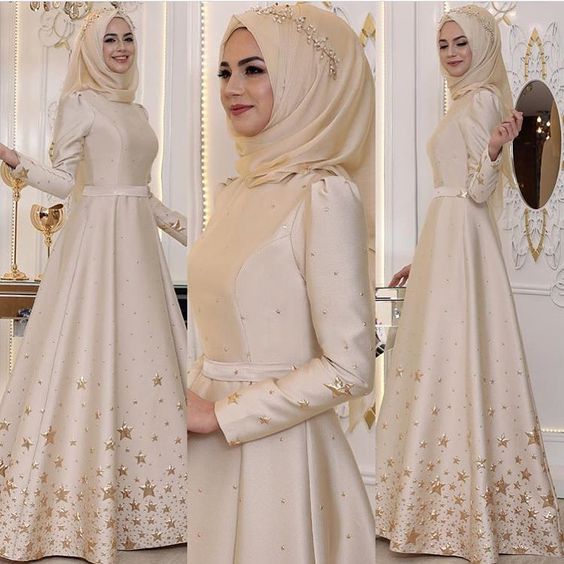 20 Model Baju Pengantin Muslimah Modern Terbaru Mesin Jahit