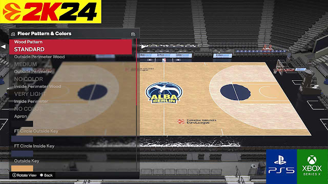NBA 2K24 EuroLeague Roster PS5 Courts