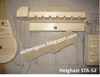 Pic.10 - Building the STA-52 Wooden Assault Rifle Display Model  