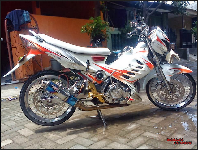 15 Modifikasi Motor Suzuki Satria Fu Airbrush Terbaru