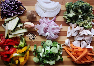 Variado de verduras de elección para el wok - dietnattule.com