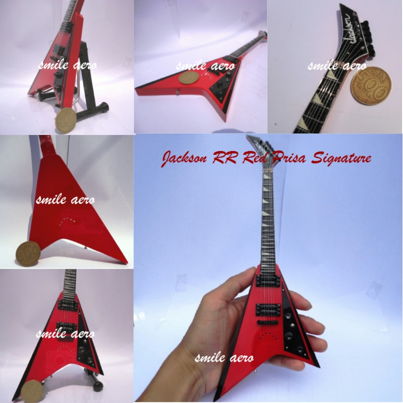 Miniatur Gitar  Jackson RR Red Prisa Signature Miniatur 