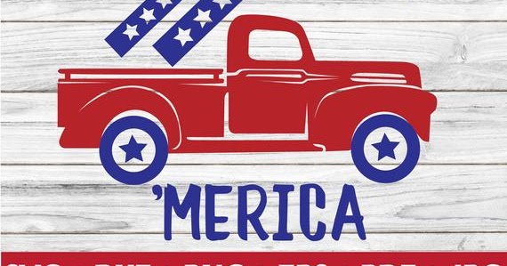Download Fourth Of July Truck Svg For Cameo Cut Machine