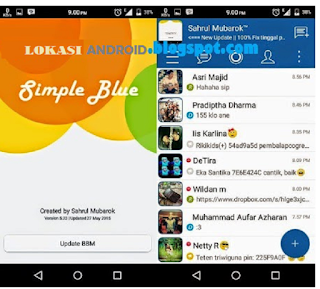 BBM Mod Tema Blue Colour apk 2.8.0.21 Apk With Floating Tab + FULL FITUR