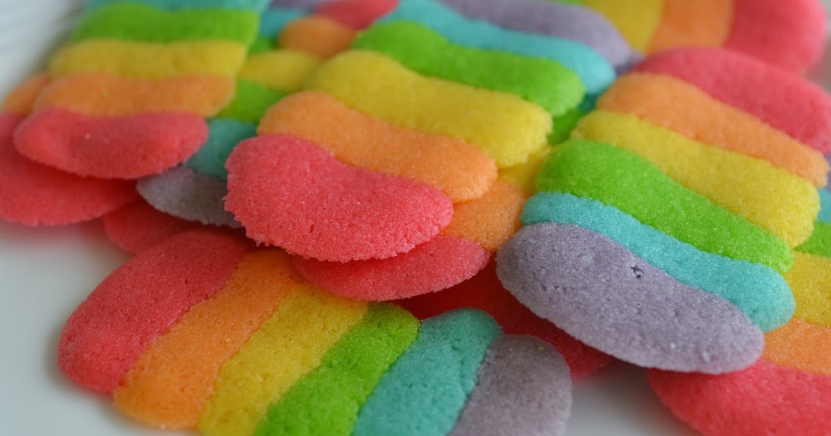 Rainbow Cookies or Lidah Kucing Cookies Paling Laris 