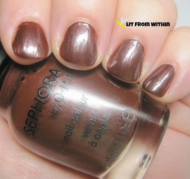 Sephora by OPI Studs and Stilettos - a nice warm, rich brown with a hint of brick red