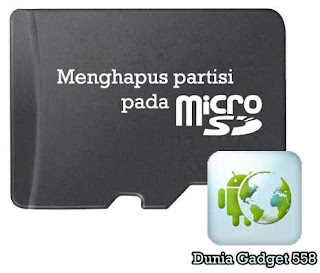 Menghapus partisi pada SD card