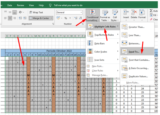 Conditional Formating di Excel
