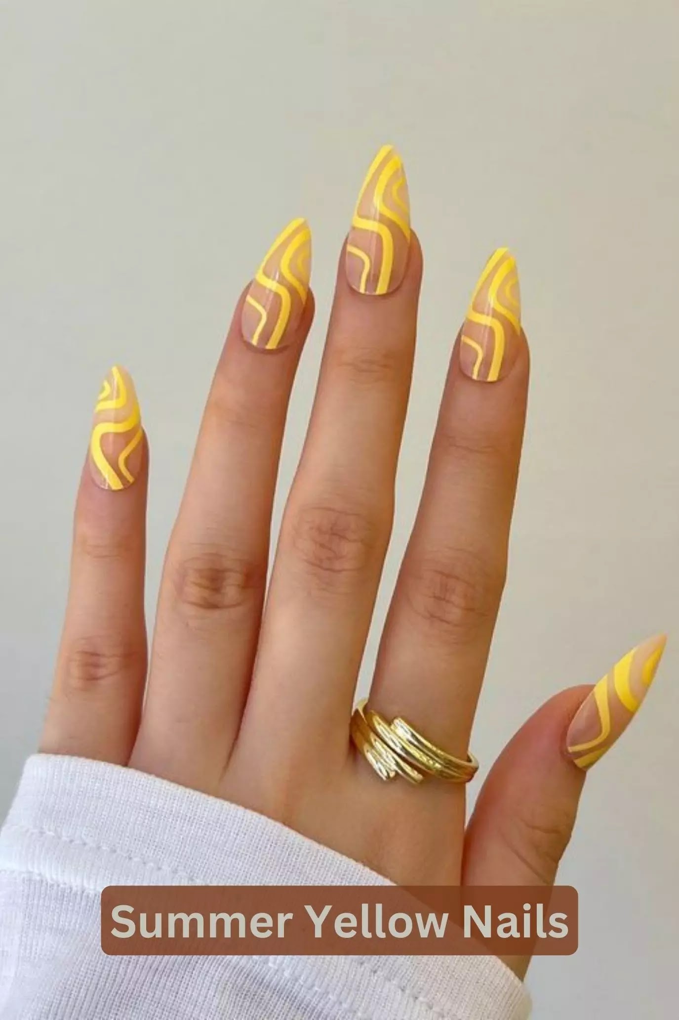 Summer Yellow Nails