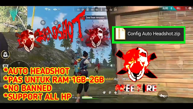 Download dan Cara Pasang Config Auto Headshot.zip FF 2020