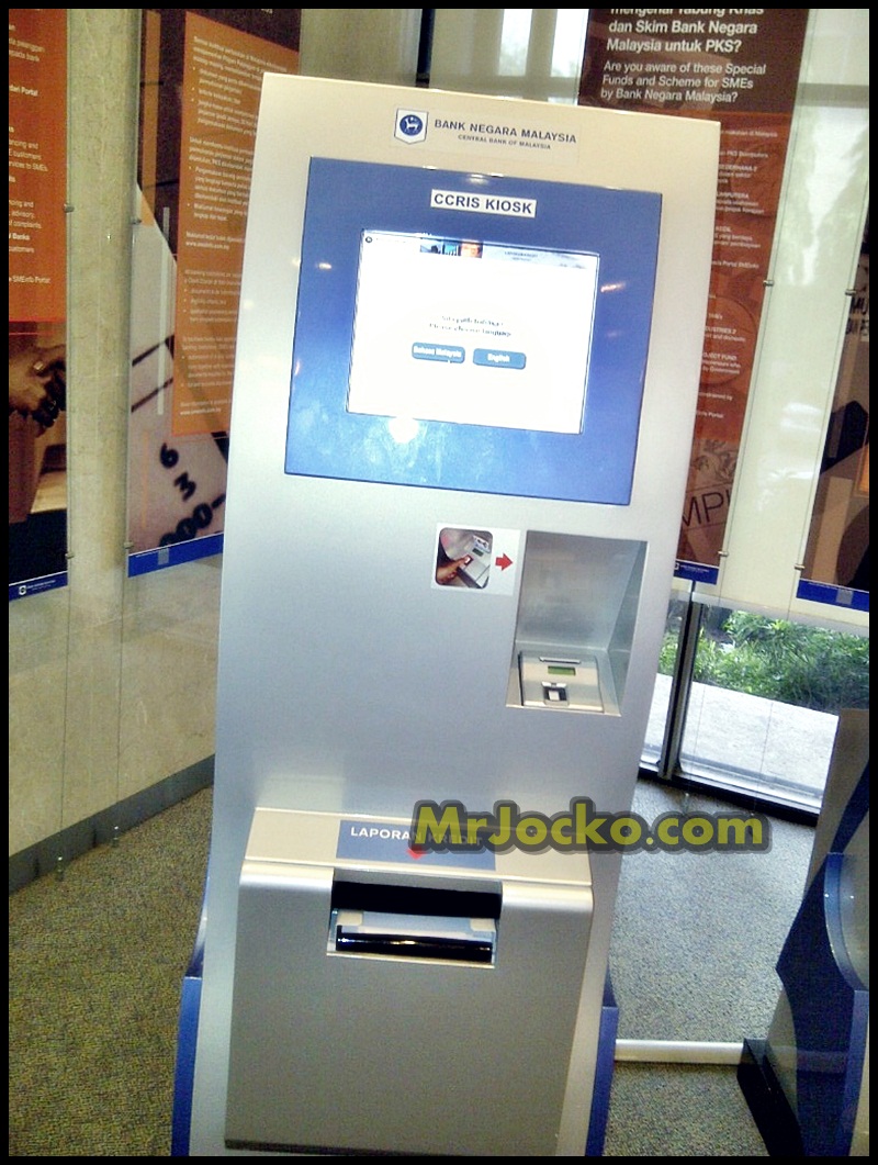 Kiosk Semak CCRIS Di Bank Negara BNM LINK