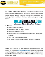 Open Recruitment at PT. Sukses Mekar Abadi Surabaya Juli 2020